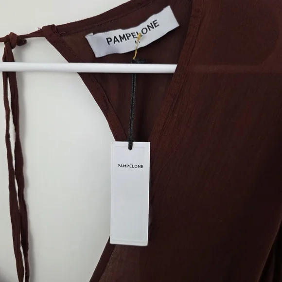 NWT Flook The Label Sabrina Pampelone Flowy Jumpsuit Elegant Sexy BoHo Medium - Picture 5 of 10